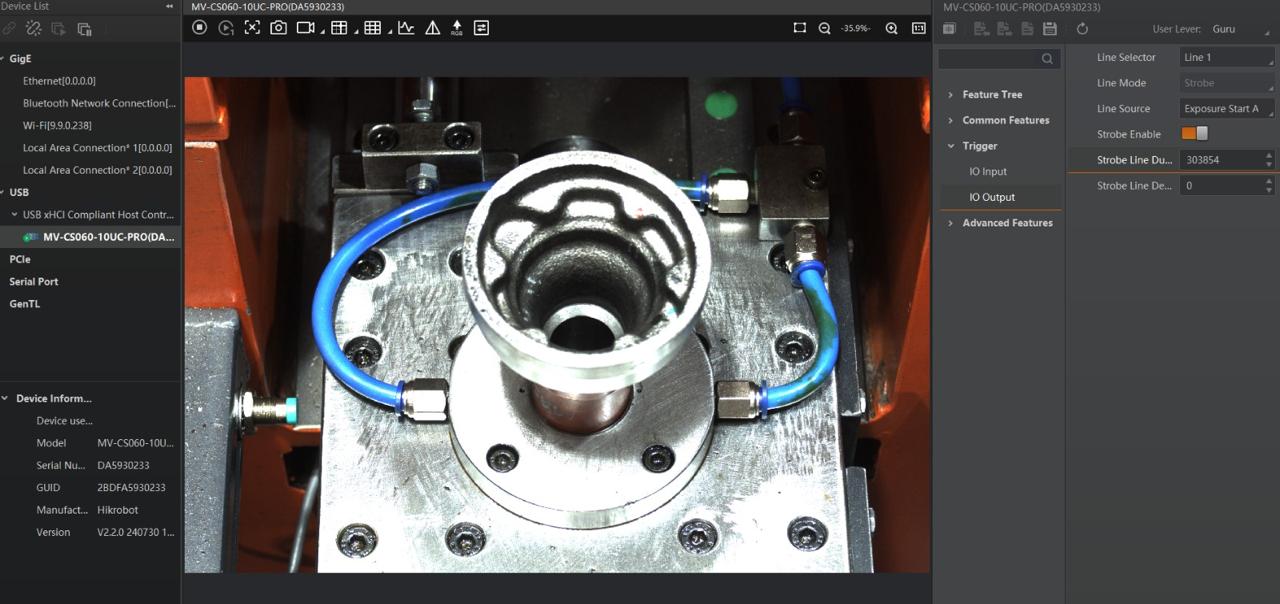 AAM Pinion Flange Poka-Yoke inspection output